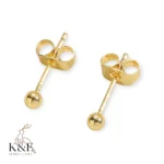 3mm ball stud earrings