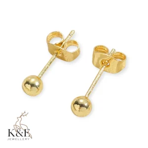 4mm ball stud earrings