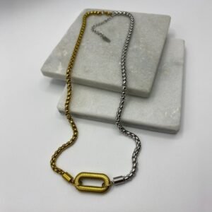 half holo necklace