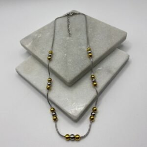 mix 3 ball necklace