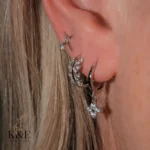 Cart star point cz studs