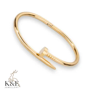 nail silver tone bangle (copy)