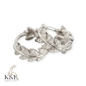 leaf cz hoops