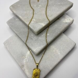 sun rectangle necklace