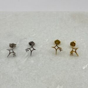 star point cz studs