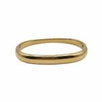 hinge square bangle gold