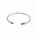 bow bangle silver