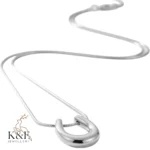 aurelia crown pendant necklace silver